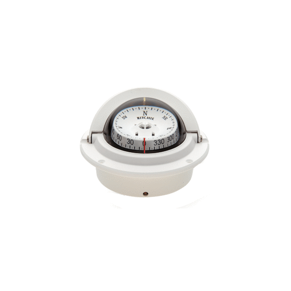 Ritchie F-83W Voyager Compass Flush Mount White