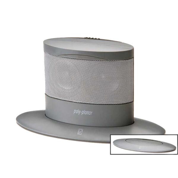 Poly-Planar Oval Waterproof Pop-Up Spa Speaker Gray